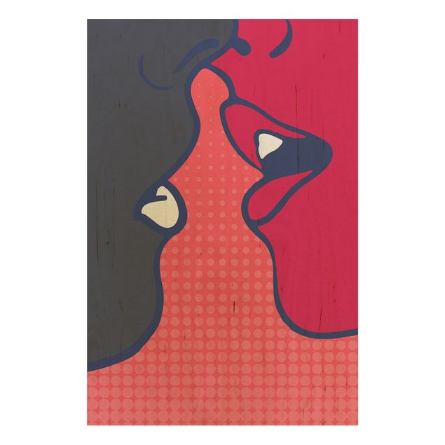 Kubistika Bilder Pop Art Kiss