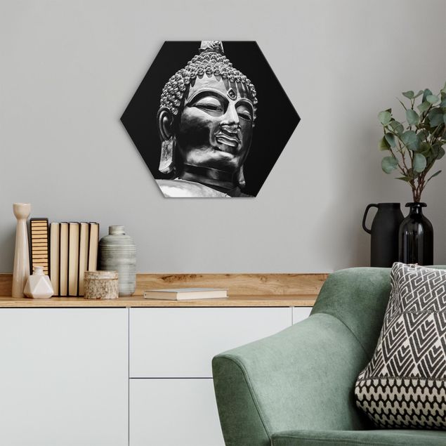 Wandbilder Kunstdrucke Buddha Statue Gesicht
