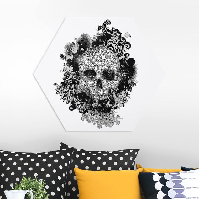 Wandbilder Muster Skull