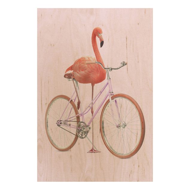 Jonas Loose Bilder Flamingo mit Fahrrad
