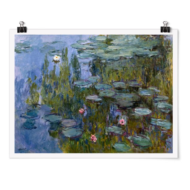 Wandbilder Landschaften Claude Monet - Seerosen (Nympheas)