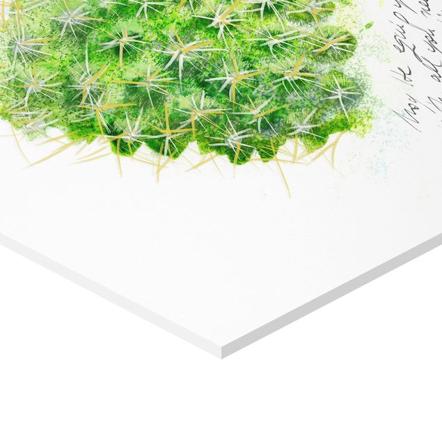 Hexagon Bilder Kaktus mit Bibelvers I