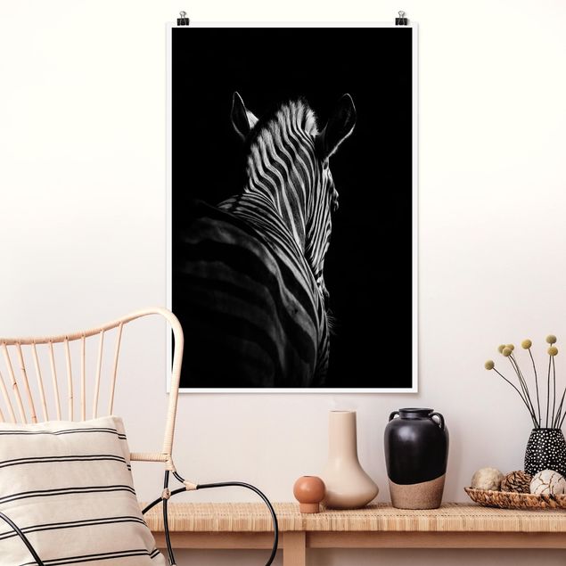 Küche Dekoration Dunkle Zebra Silhouette