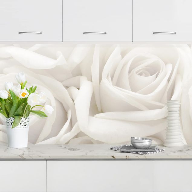 Küchen Deko Weiße Rosen