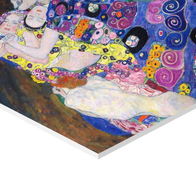 Wandbilder Lila Gustav Klimt - Die Jungfrau