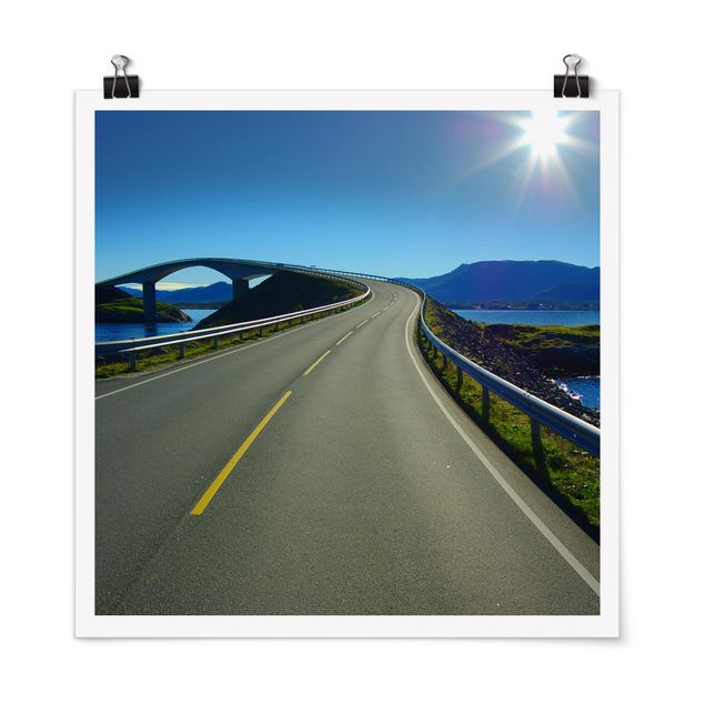 Poster Skylines Bridge to Norway