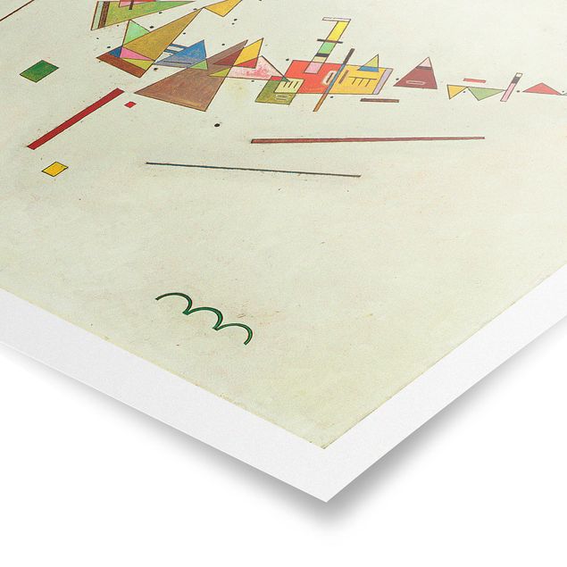 abstrakte Kunst Poster Wassily Kandinsky - Winkelschwung