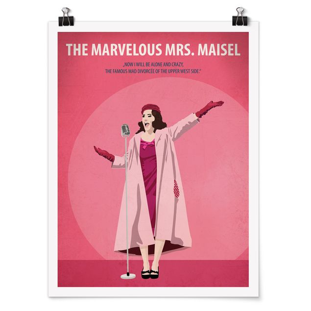 Wandbilder Portrait Filmposter The Marvelous Mrs Maisel