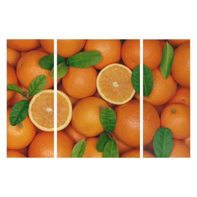 schöne Leinwandbilder Saftige Orangen