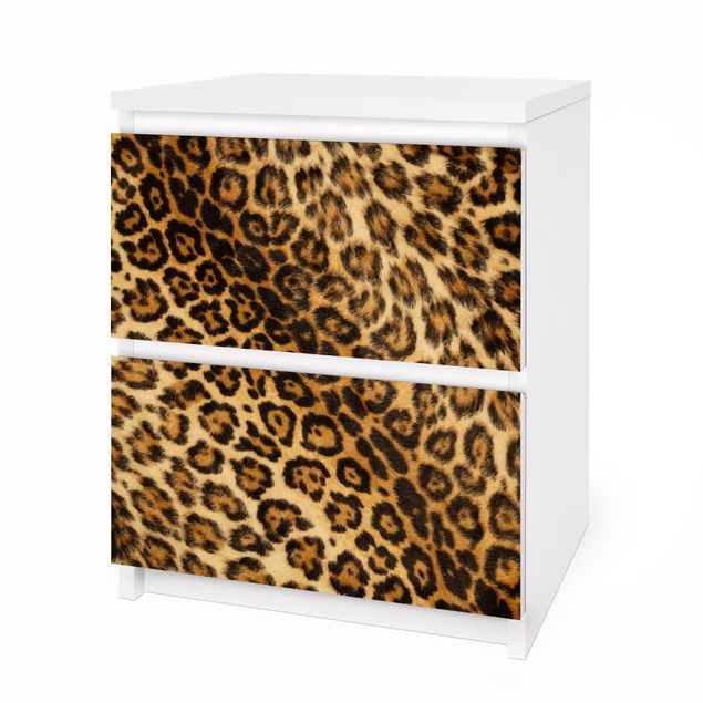Möbelfolie für IKEA Malm Kommode - Selbstklebefolie Jaguar Skin