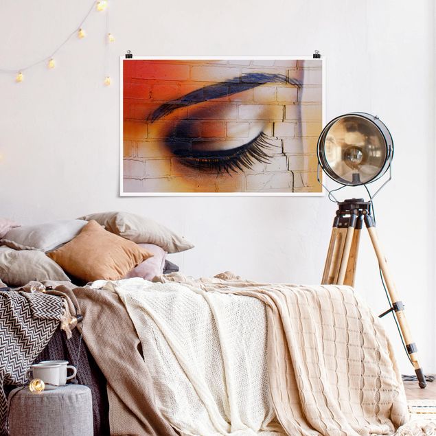 Wandbilder Portrait Latina Eye