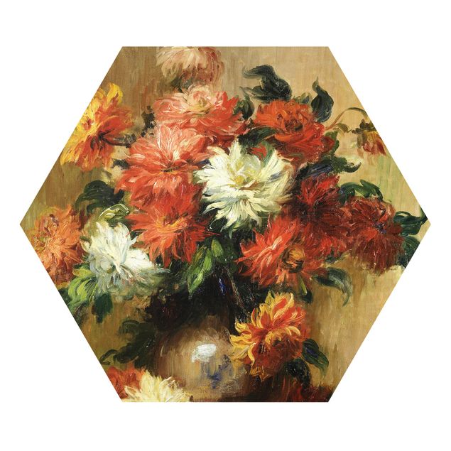 Wandbilder Blumen Auguste Renoir - Stillleben mit Dahlien