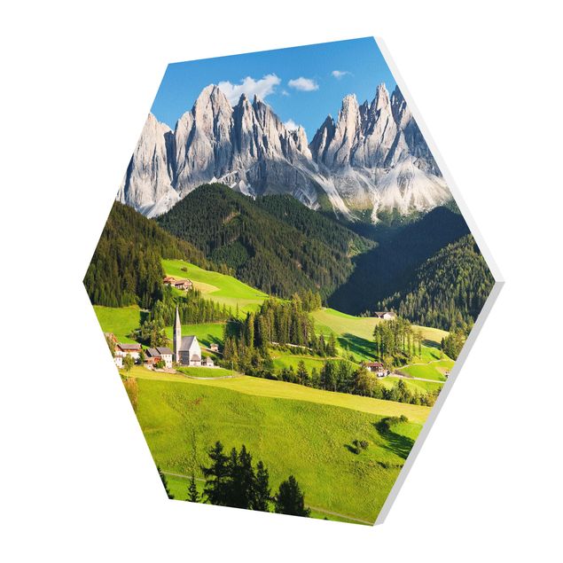 Wandbilder Modern Geislerspitzen in Südtirol