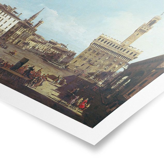 Kunststile Bernardo Bellotto - Die Piazza della Signoria