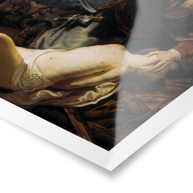 Wandbilder Kunstdrucke Rembrandt van Rijn - Die Opferung Isaaks