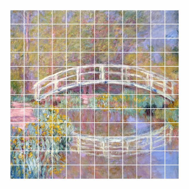 Fliesenaufkleber Claude Monet - Brücke Monets Garten