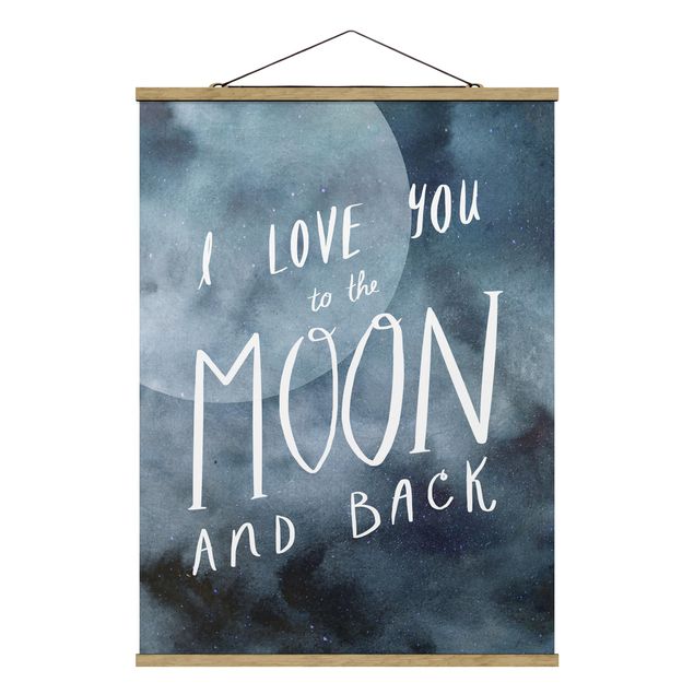 Wandbilder Modern Himmlische Liebe - Mond