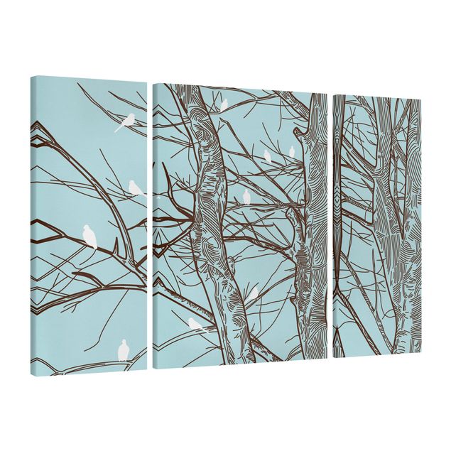 Wandbilder Landschaften Winterbäume