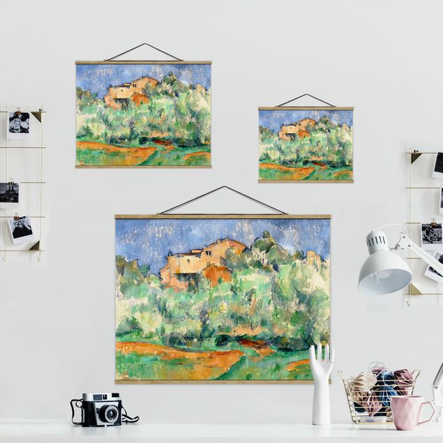 Wandbilder Kunstdrucke Paul Cézanne - Haus auf Anhöhe