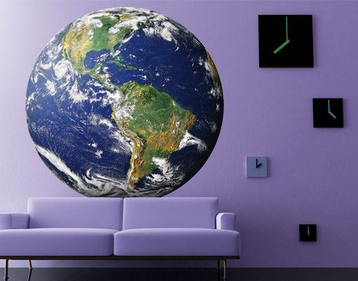 Wandaufkleber Weltkarte No.823 Die Erde