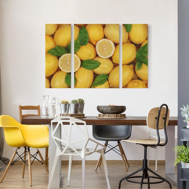 Wandbilder Gelb Saftige Zitronen