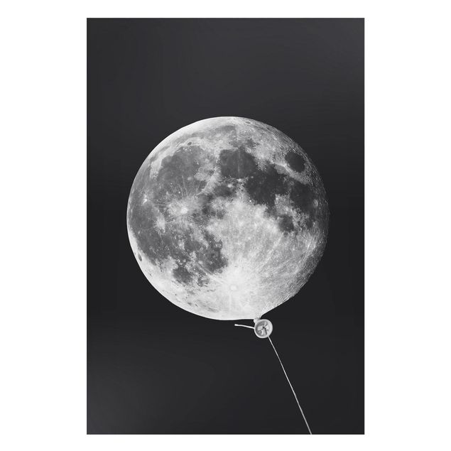 Wanddeko Küche Luftballon mit Mond
