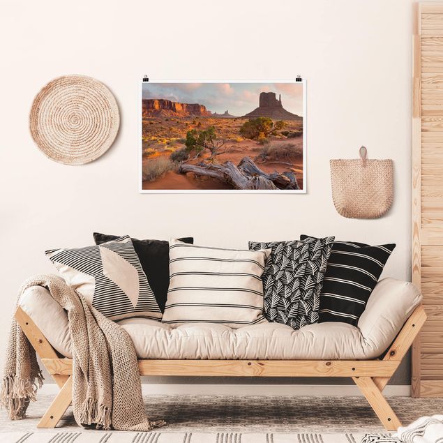 Wandbilder Berge Monument Valley Navajo Tribal Park Arizona