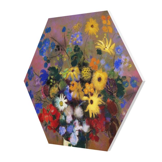 Forex Bilder Odilon Redon - Blumen in einer Vase