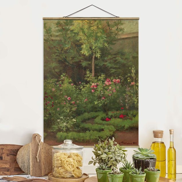 Küche Dekoration Camille Pissarro - Ein Rosengarten