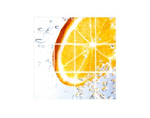 selbstklebende Klebefolie Splash Orange