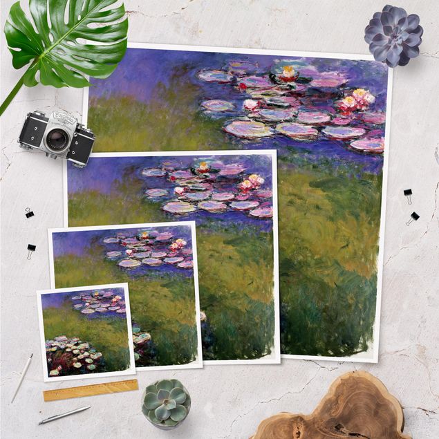 Wandbilder Kunstdrucke Claude Monet - Seerosen