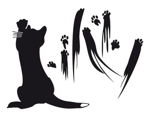 Fenstersticker Tiere No.UL633 Katzenkunst