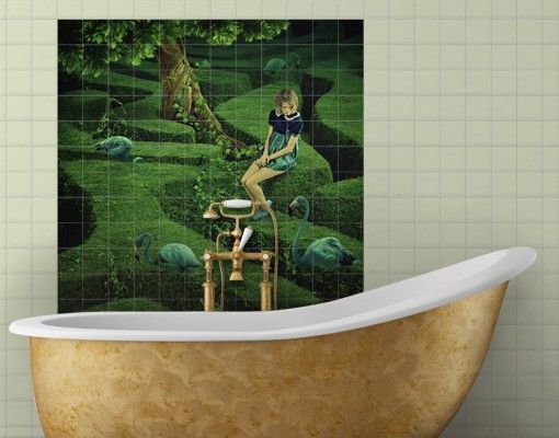 Küche Dekoration Frau im Labyrinth