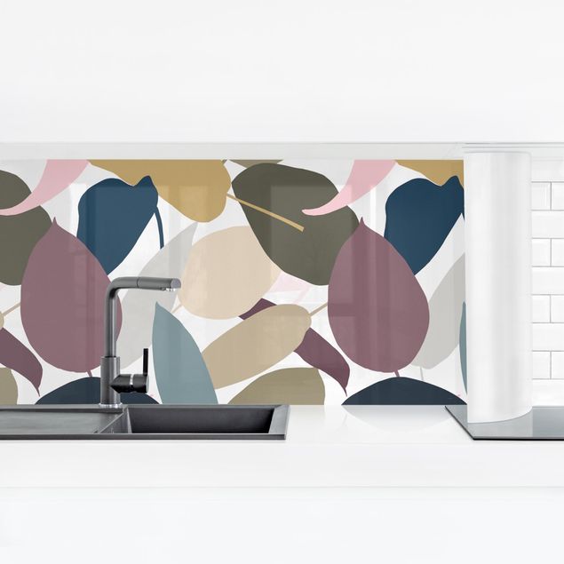 Küchenrückwand Folie selbstklebend Modern Tropical Muster
