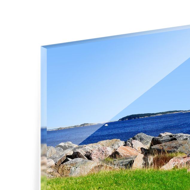 Spritzschutz Glas - Urlaub in Norwegen - Panorama - 5:2