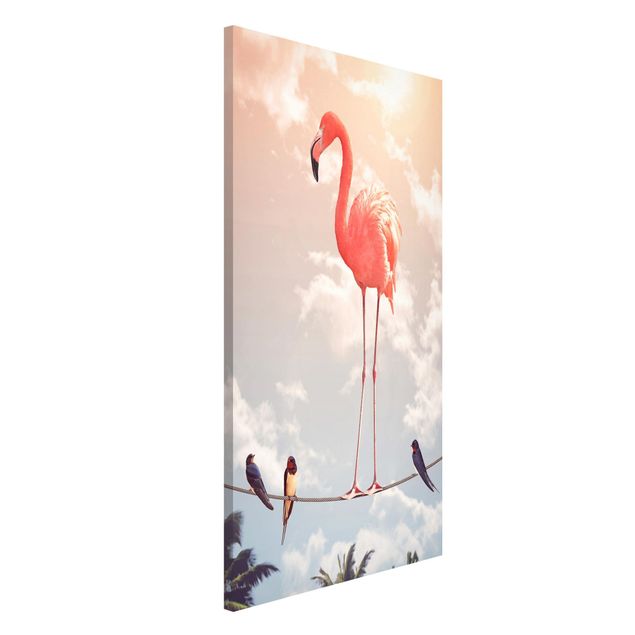 Küche Dekoration Himmel mit Flamingo