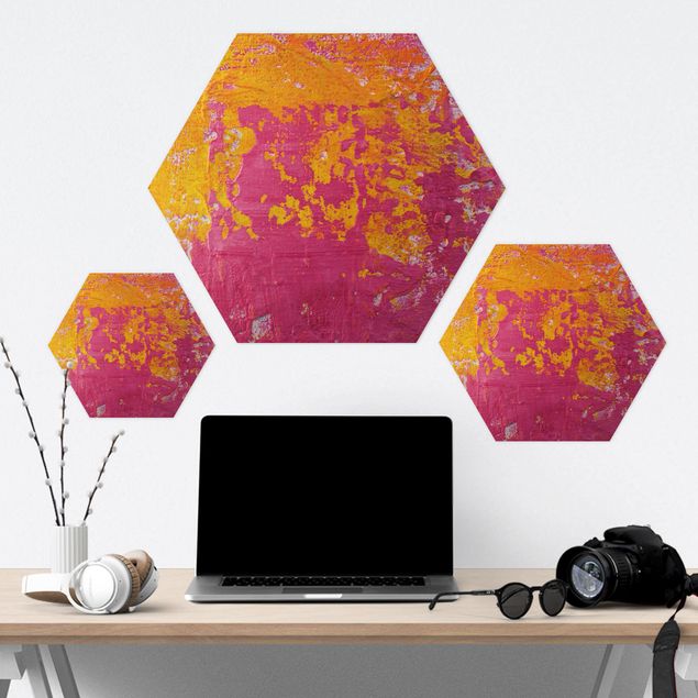 Hexagon Bild Alu-Dibond - The Loudest Cheer