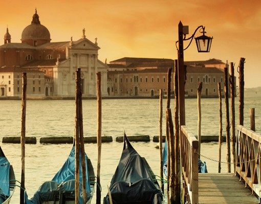 selbstklebende Fliesen Gondeln in Venedig