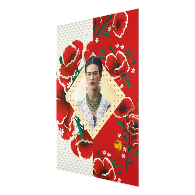 Wandbilder Modern Frida Kahlo - Mohnblüten
