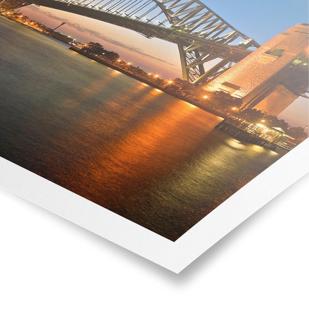 Wandbilder Modern Harbour Brücke in Sydney
