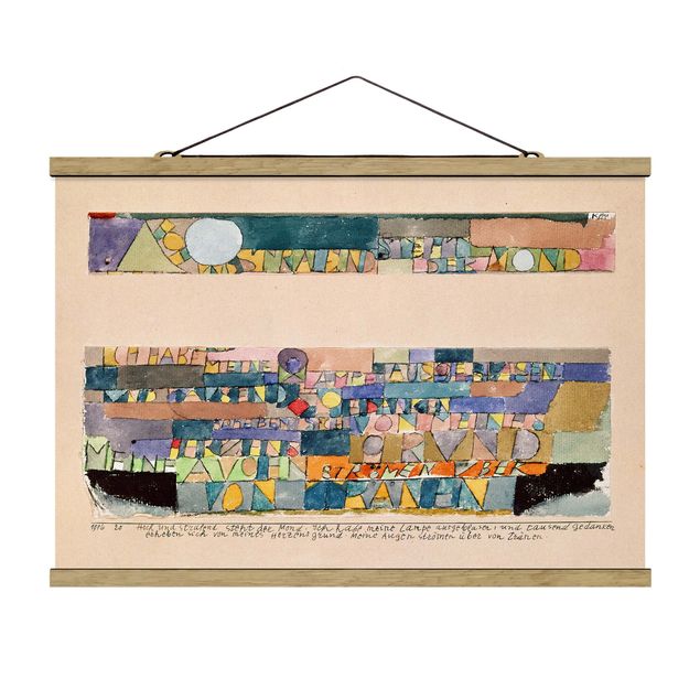 Wandbilder Kunstdrucke Paul Klee - Der Mond