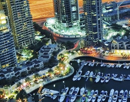 Klebefolien selbstklebend Nächtliche Dubai Marina