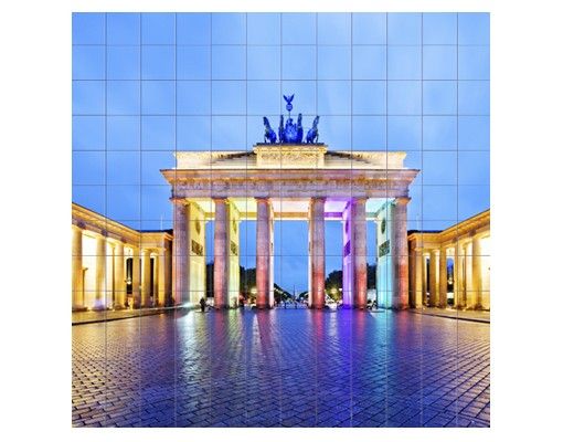 selbstklebende Klebefolie Erleuchtetes Brandenburger Tor