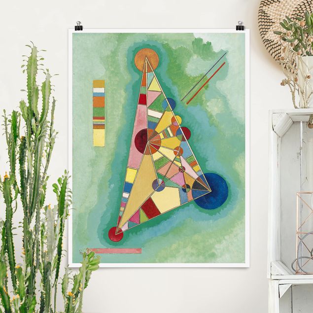 expressionistische Kunstdrucke Wassily Kandinsky - Dreieck
