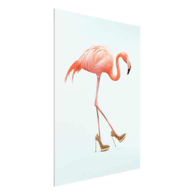 Küchen Deko Flamingo mit High Heels