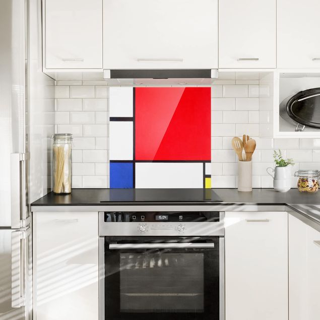 Impressionismus Bilder kaufen Piet Mondrian - Komposition Rot Blau Gelb