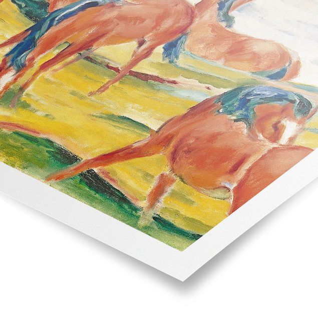 Kunstdrucke Poster Franz Marc - Weidende Pferde