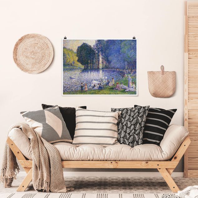 Kunststil Post Impressionismus Henri Edmond Cross - Der See im Bois de Bologne