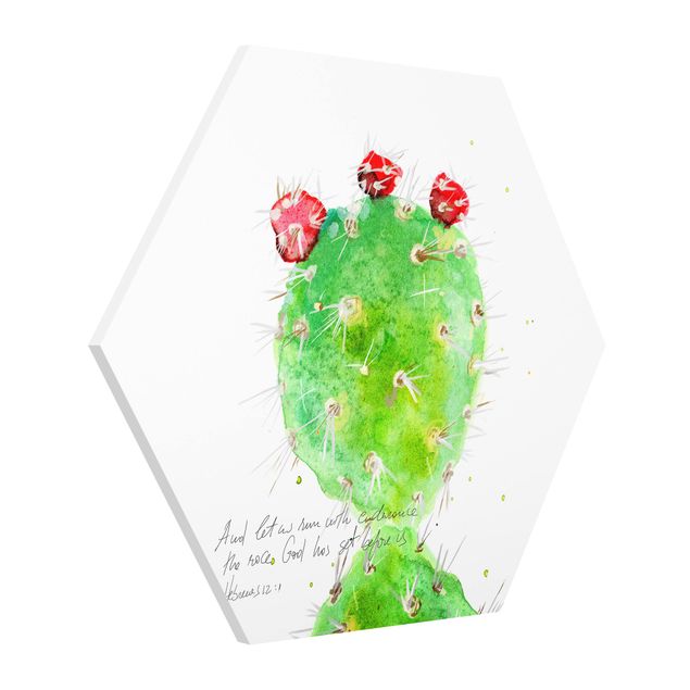Wandbilder Spirituell Kaktus mit Bibelvers IV