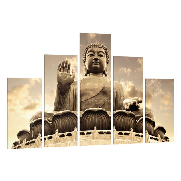 Leinwand Buddha Großer Buddha Sepia